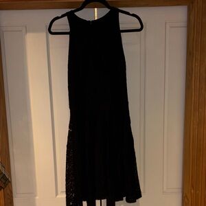 Mossimo Classic Black Lace Midi Dress - Sleeveless Scoop Neck